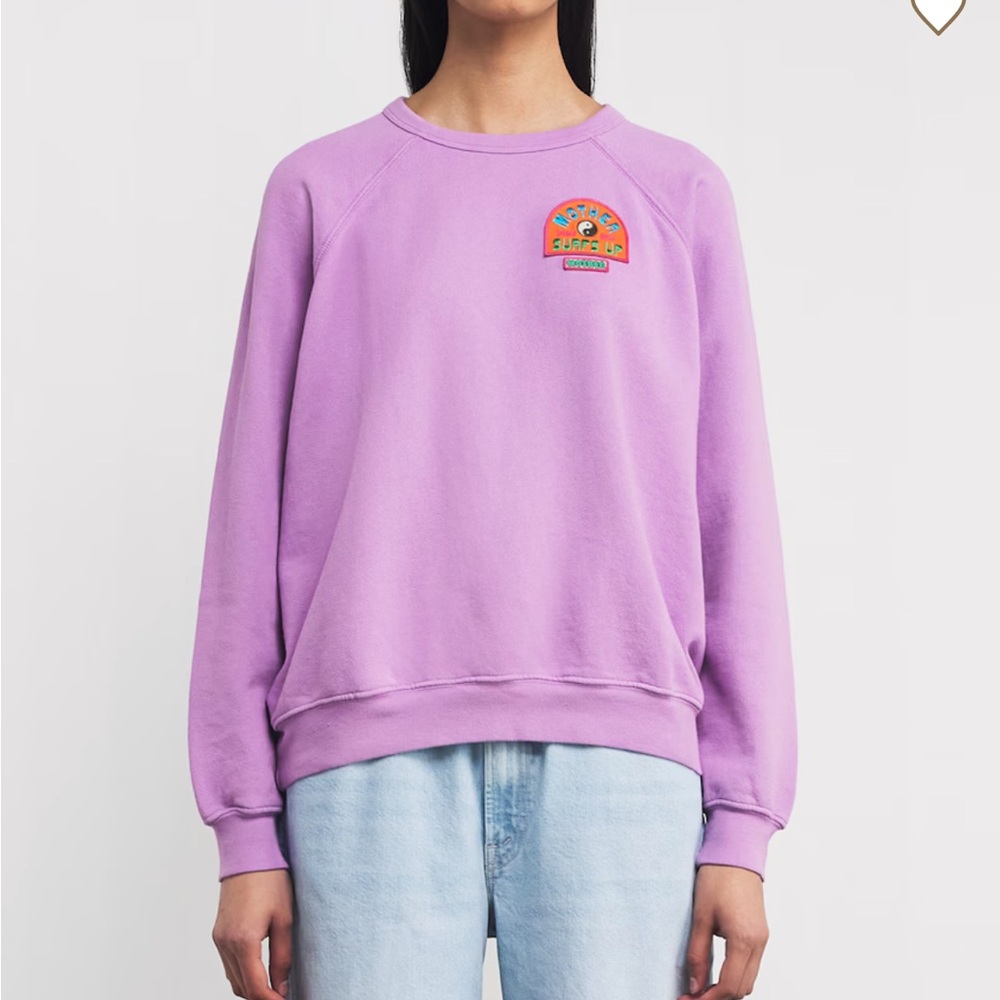 MOTHER Purple Crewneck Sweatshirt XL